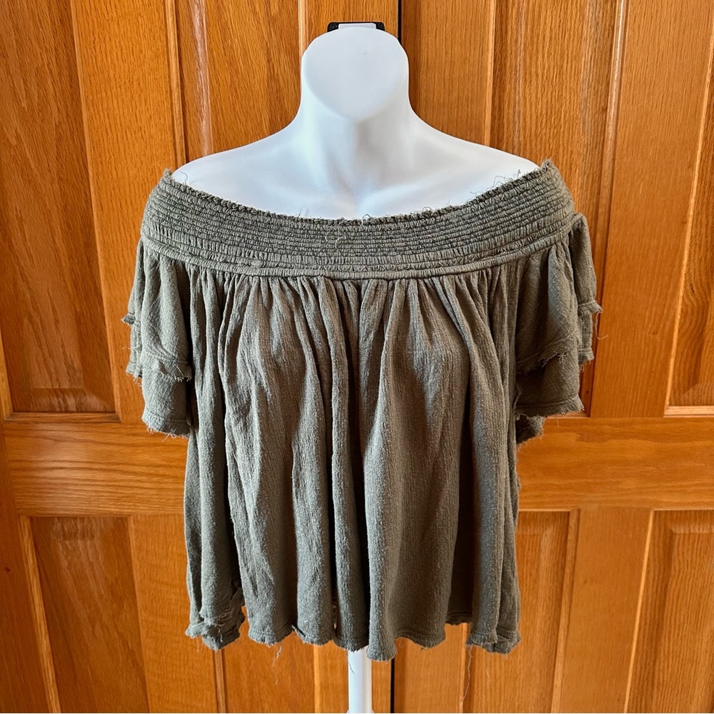 Free People Keyhole Blouse